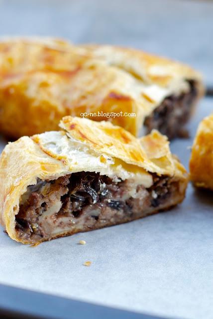 Strudel di radicchio, salsiccia e Fontal di Predazzo